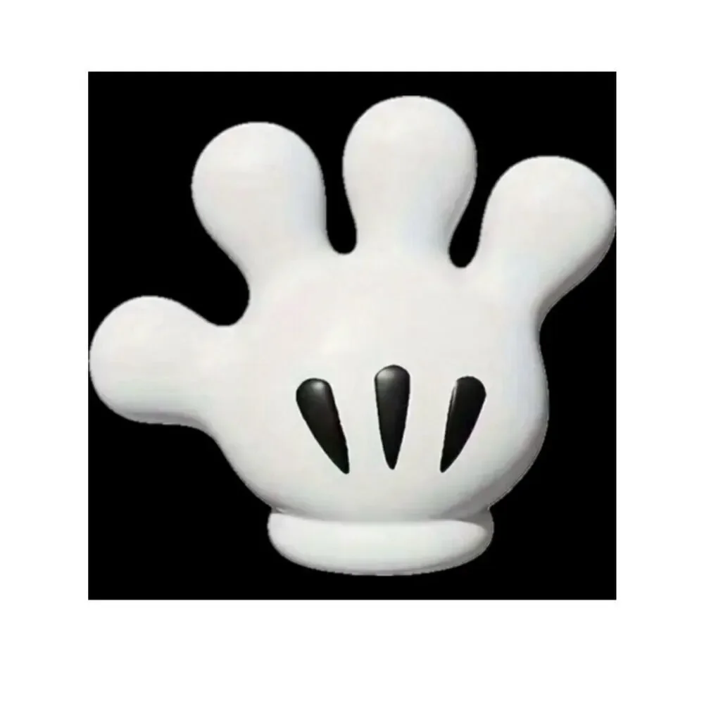 NWT Mickey Mouse Black White Suction Cup Wall Globe Hand Cable toothbrush Holder